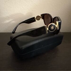 Versace Tortoiseshell Cat-Eye Sunglasses with Brown Lenses